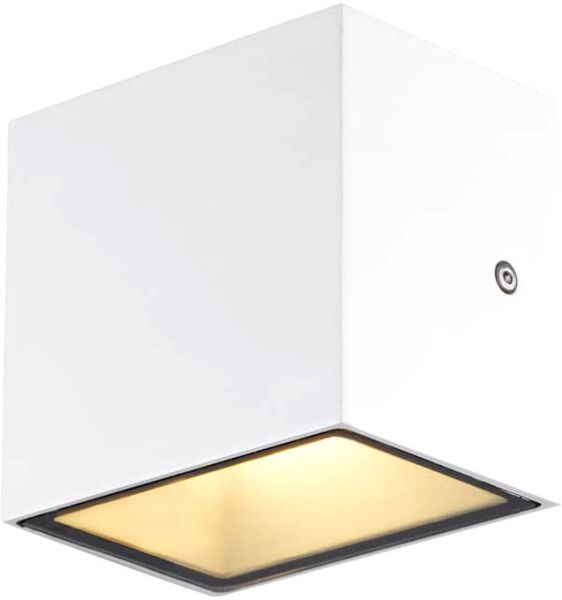 SLV SITRA S WL SINGLE, LED Outdoor Wandaufbauleuchte, weiss, CCT switch 3000/4000K