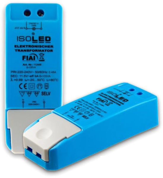 ISOLED LED Trafo 12V/AC, 0-105VA, dimmbar, SELV