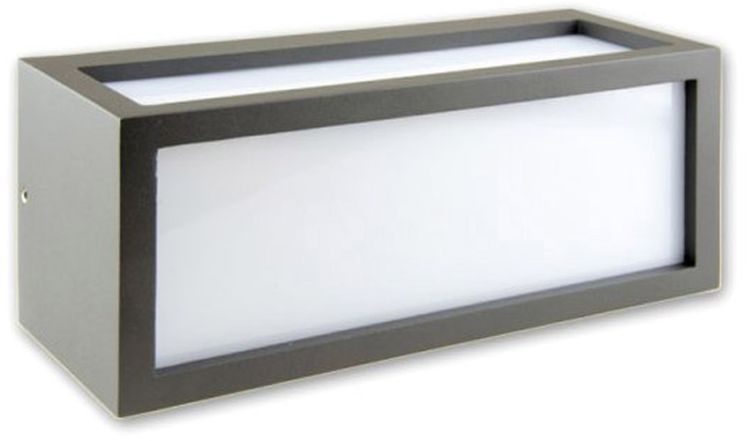 ISOLED Wandleuchte BOX-II 1xE27, IP54, anthrazit, exkl. Leuchtmittel