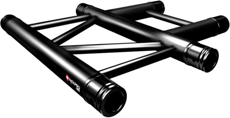 Naxpro-Truss FD 32 C35H 90° 3 Weg Winkel RAL9005 - Schwarz - Seidenmatt -B-Stock-