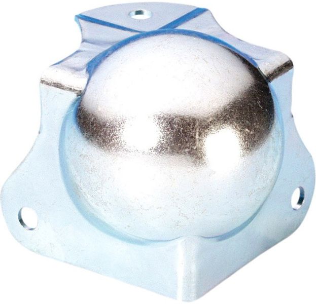 Adam Hall Hardware 4126 Kugelecke mittel mit integrierter L-Ecke 40 mm gek