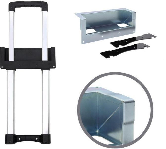 Adam Hall Hardware 3476023 Versenkter Ausziehgriff 1 Auszug, verzinkte Sch