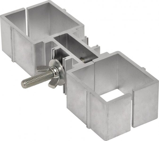 Bullstage Fußverbinder einfach für 60 mm vierkant Fuß für 2 Füße
