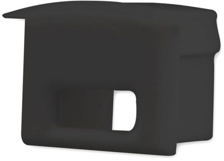 ISOLED Endkappe EC8B für Profil DIVE12 mit Kabeldurchführung, schwarz, 1 STK