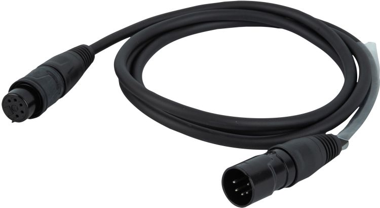 DAP-Audio FLR75 - IP65 DMX/AES-EBU XLR/M 5P auf XLR/F 5P Rean RCX5 Steckverbinder 1,5 m