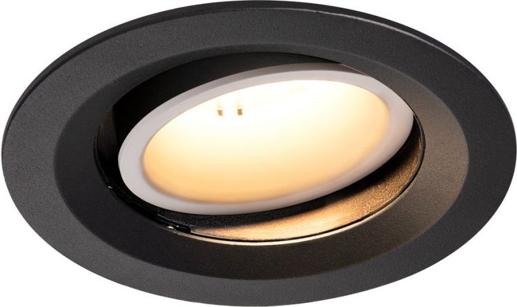 SLV NUMINOS® MOVE DL M, Indoor LED Deckeneinbauleuchte schwarz/weiß 3000K 20° dreh- und schwenkbar -B-Stock-