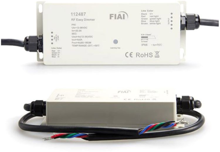 ISOLED Sys-One Funk PWM-Controller IP66, 4 Kanal, 12-36V 4x5A, 48V 4x2A