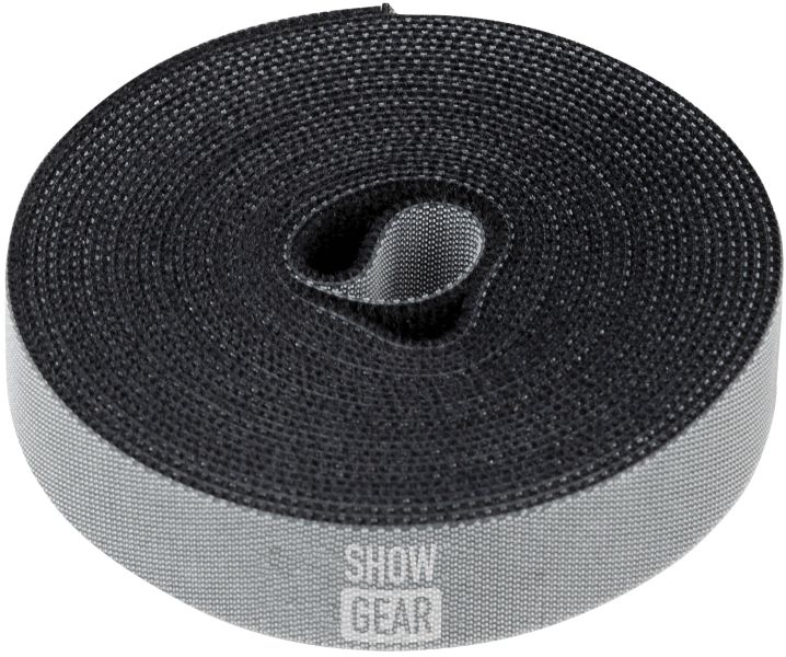 DAP-Audio Velcro Cable Tie on Roll - Schwarz, 20mm x 4500mm