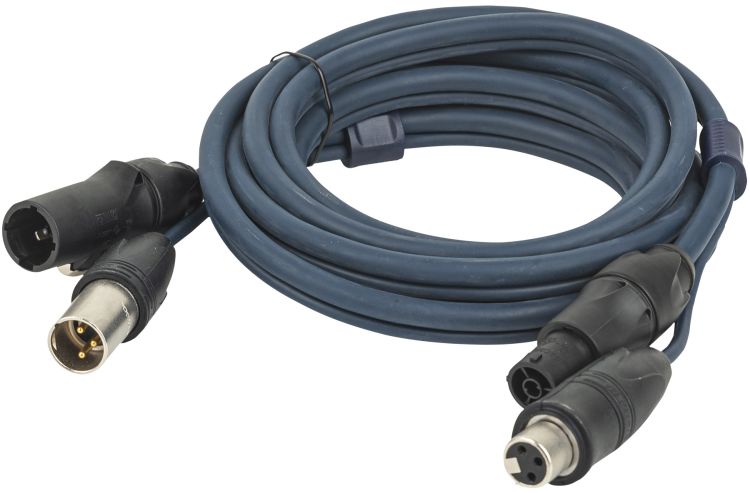 DAP-Audio FP-15 Hybrid Cable - powerCON TRUE1 & 3-pin XLR IP - DMX / Power DMX & Strom - 10 m