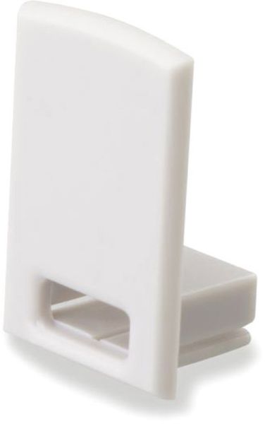 ISOLED Endkappe EC17 für SURF12 RAIL inkl. COVER4, mit Kabelausgang, PVC, grauweiß