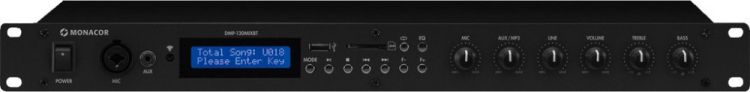 MONACOR DMP-130MIXBT MP3-Spieler und Mikrofon-Line-Mischer