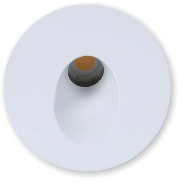 ISOLED Cover Aluminium rund 1 weiß für Wandeinbauleuchte Sys-Wall68