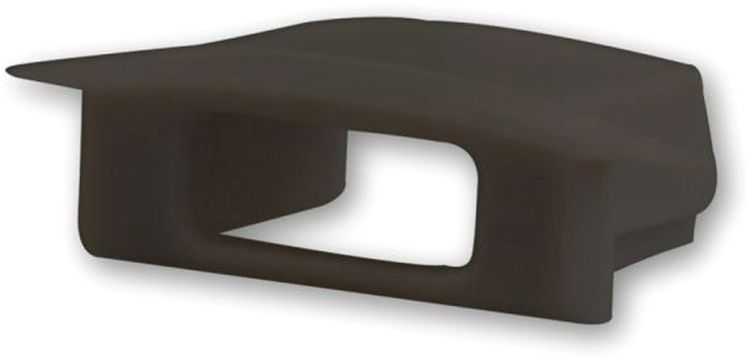 ISOLED Endkappe EC26B schwarz für Profil DIVE12 FLAT mit Kabeldurchführung, 1 STK