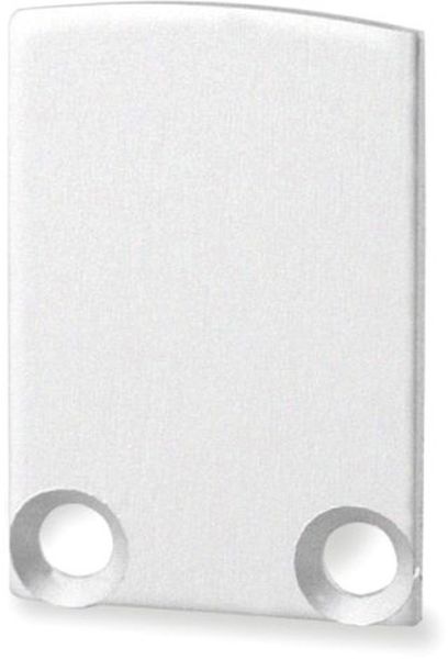 ISOLED Endkappe EC12 für SURF12 BORDERLESS inkl. COVER3 mit TUNNEL, Alu eloxiert