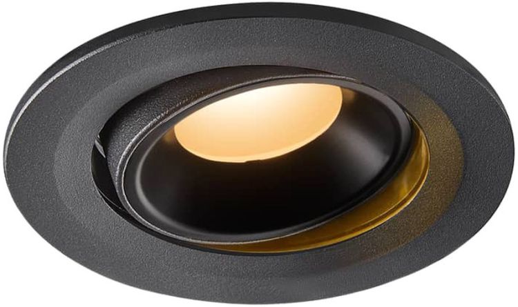 SLV NUMINOS® MOVE S, Deckeneinbauleuchte schwarz 2700K 40°