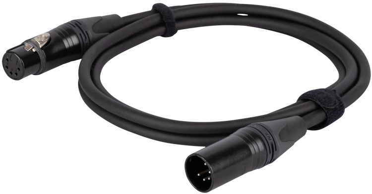 DAP-Audio FLN85 Quad DMX & AES/EBU-Kabel Neutrik NC5-BAG Serie 1,5 m – versilbert