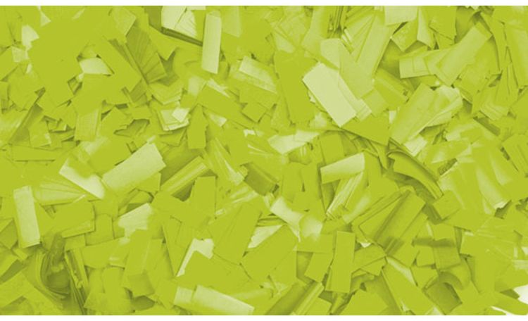 Slowfall confetti 55 x 17mm Fluor green, 1 kg Flameproof