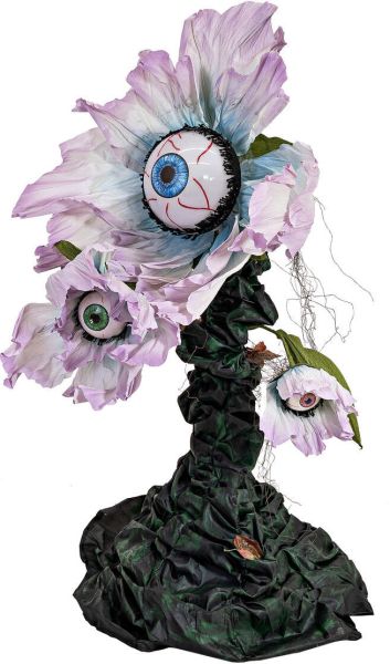 EUROPALMS Halloween Figur Augen Blumen, animiert, 120 - 200cm