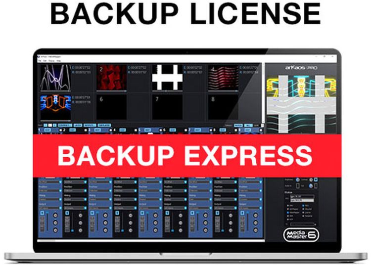 Arkaos MediaMaster Express 6 Lizenz für Videosteuerungssoftware-Backup