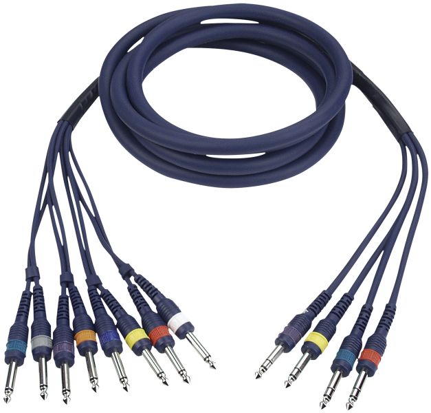 DAP FL69 - 8 Klinke mono > 4 Klinke stereo 3 m
