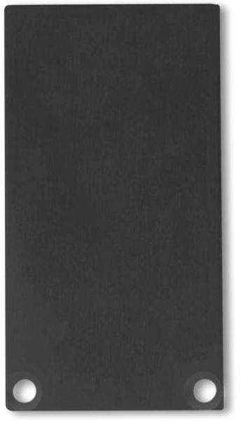 ISOLED Endkappe EC49 Alu schwarz RAL 9005 für SURF/DIVE24 mit COVER12, 2 STK, inkl. Schrauben