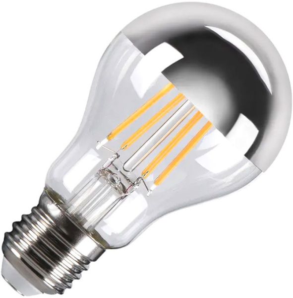 SLV A60 E27 Mirrorhead, LED Leuchtmittel chrom 7,5W 2700K CRI90 180°
