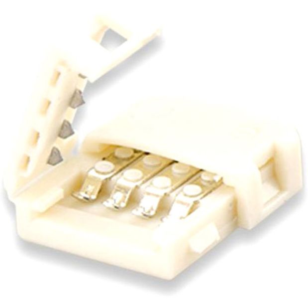 ISOLED Clip-Verbinder (max. 5A) für 2-pol. IP20 Flexstripes mit Breite 10mm, Pitch-Abstand >12mm