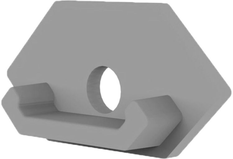 ISOLED Endkappe E217 für LED Trockenbauprofil Außeneck, mit Kabeldurchführung, 1STK