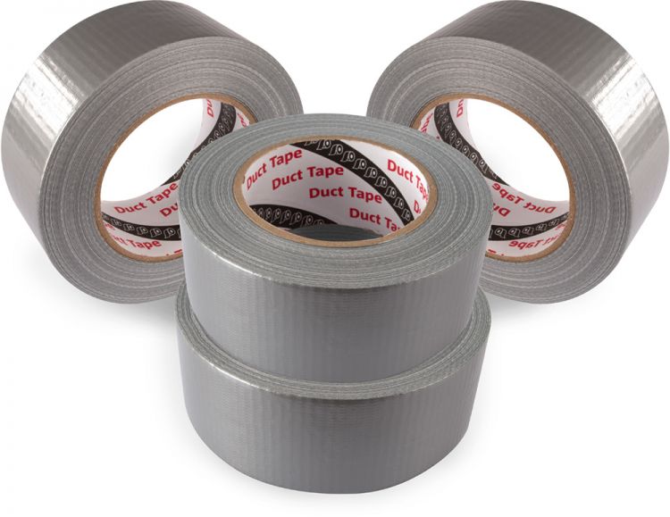 Gaffa Tape Set 4x Duct Tape Panzertabe Gewebe- Klebeband Gerband 241, silber 48mm x 50m bxl