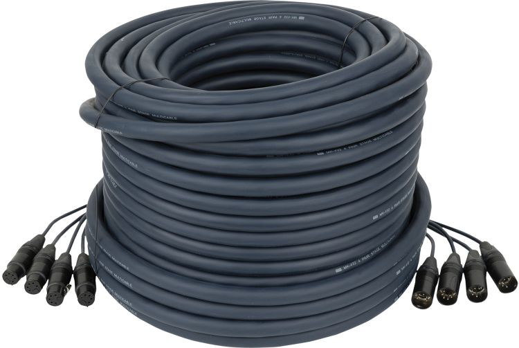 DAP-Audio Neutrik DMX Snake 4-way 5-pin XLR 4-Universum Multikabel - 50 m