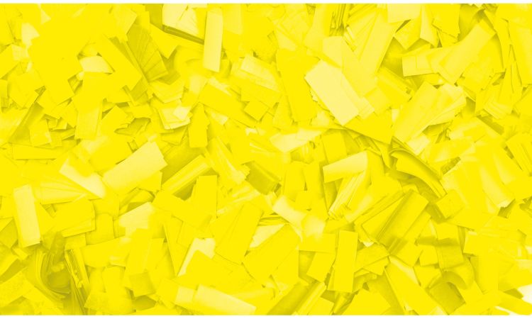 Slowfall confetti 55 x 17mm Fluor yellow, 1 kg Flameproof