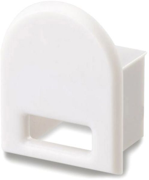 ISOLED Endkappe EC20 für SURF12 RAIL inkl. COVER5, mit Kabelausgang, PVC, grauweiß