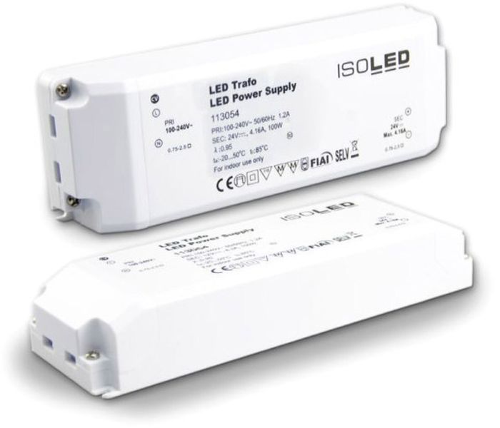 ISOLED LED Trafo 24V/DC, 0-100W, SELV