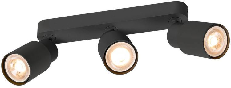 SLV PURI 2.0 Tube, Wand- und Deckenaufbauleuchte, long, 3 x max. 6W GU10, schwarz