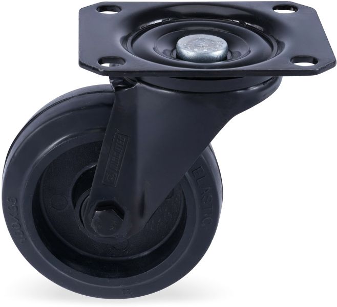 Riggatec Lenkrolle 100mm BLACK WHEEL, schwarz