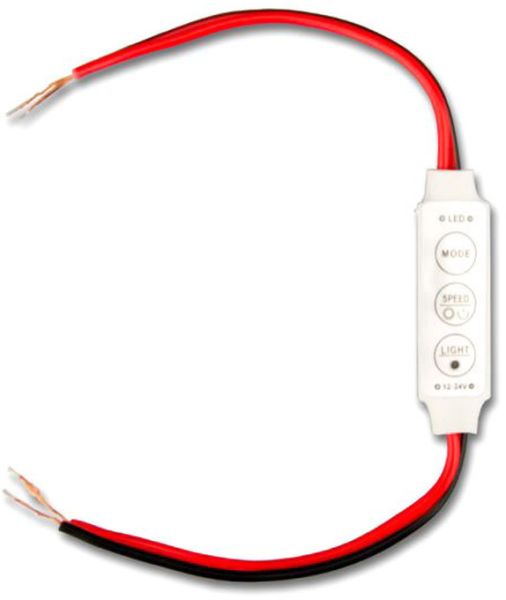 ISOLED LED Strip Mini Kabel PWM-Controller, 1 Kanal, 12-24V DC 3A