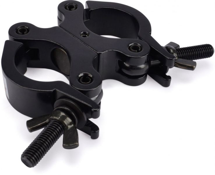 Riggatec Doppelschelle-Swivel Coupler schmal schwarz bis 200 kg (48-51mm)