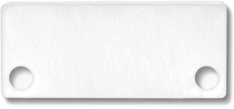 ISOLED Endkappe EC43 Alu weiß RAL 9010 für SURF/DIVE24 FLAT mit COVER10, 2 STK, inkl. Schraube