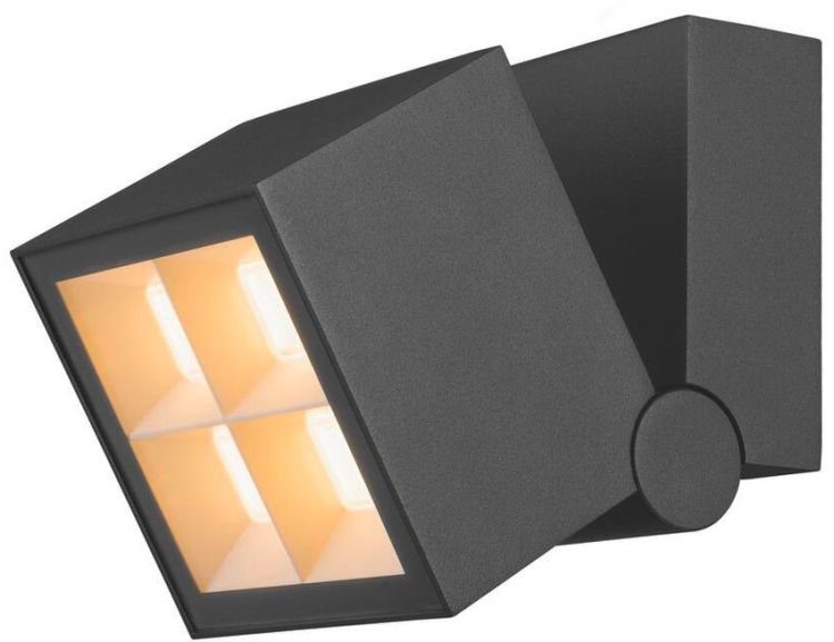 SLV S-CUBE, Wand- und Deckenaufbauleuchte, 2700/3000K, 15W, PHASE, 80°, anthrazit