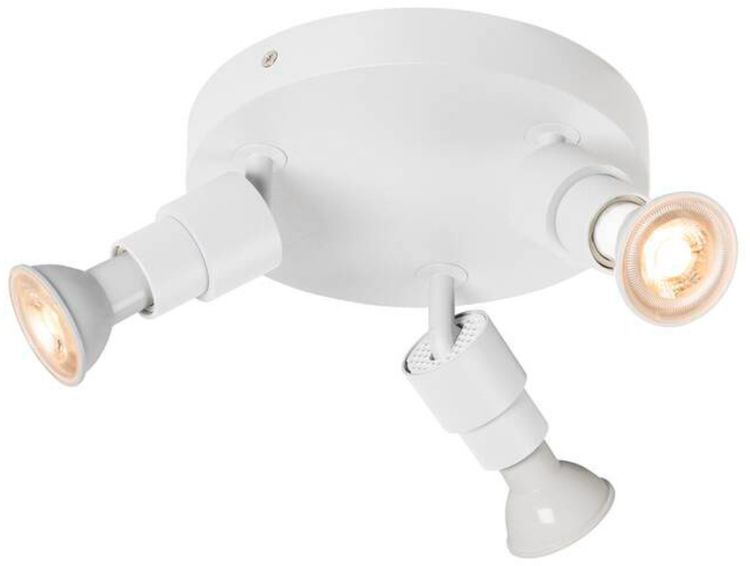 SLV PURI 2.0 Basic, Wand- und Deckenaufbauleuchte, rund, 3 x max. 6W GU10, weiß