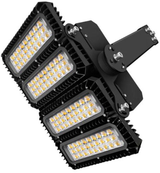 ISOLED LED Flutlicht 450W, 130x40° asymmetrisch, variabel, 1-10V dimmbar, neutralweiß, IP66