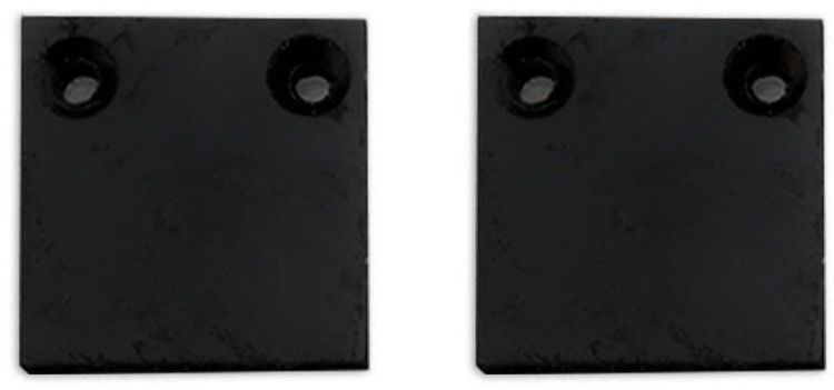 ISOLED Endkappe Alu EC132 für Curtain10 ONE FLAT, 2 Stück, schwarz