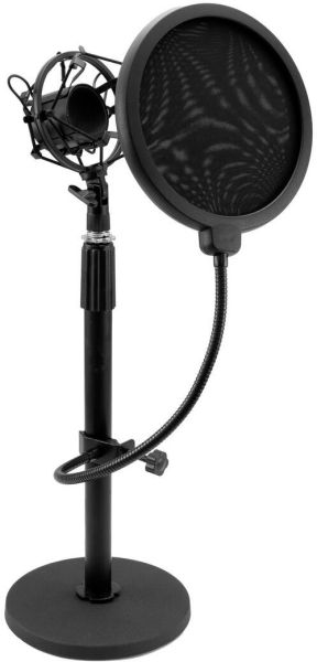 OMNITRONIC MSP-1 Mikrofonständer mit Spinne und Popfilter