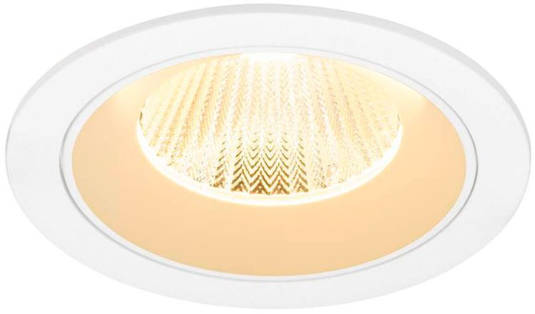 SLV NUMINOS® L, Deckeneinbauleuchte, 3000 K, 40°, IP20, rund, weiß