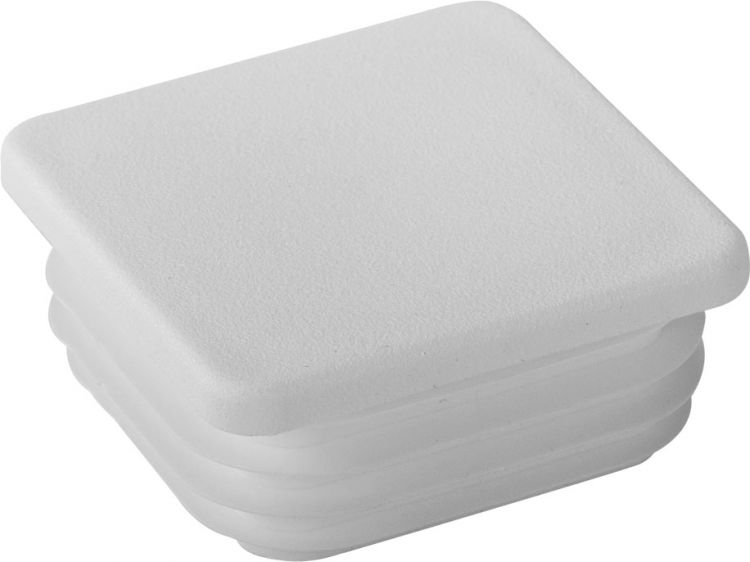 Riggatec Endkappe signalweiß für 60 x 60 x 1,5-4 mm Rohr Vierkant