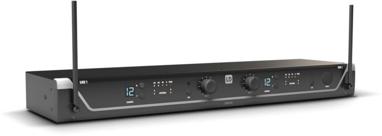 LD Systems U308 R2 - Dual Empfänger - 863 - 865 MHz + 823 - 832 MHz