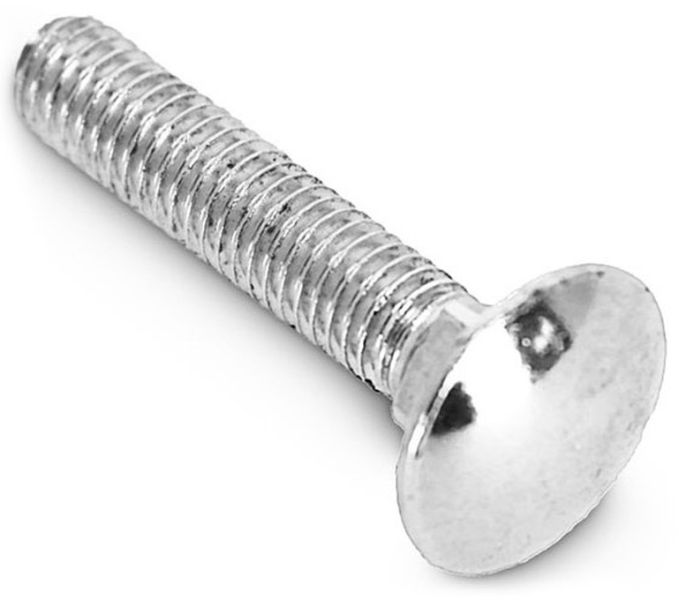 Adam Hall Hardware 54M6X25F - Flachrundschrauben M6 x 25 mm, Stahl verzinkt, DIN 603
