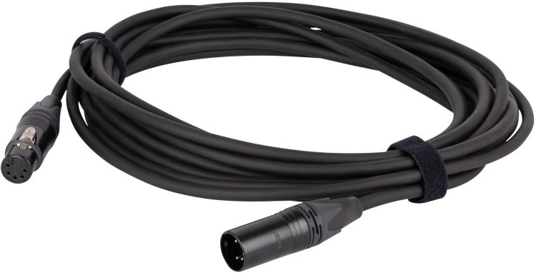 DAP-Audio FLN85 Quad DMX & AES/EBU-Kabel Neutrik NC5-BAG Serie 10 m – versilbert