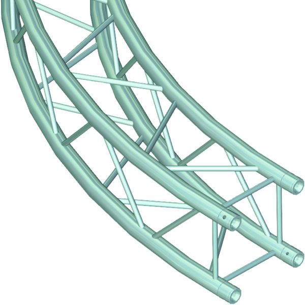 ALUTRUSS QUADLOCK 6082 Element f.Kreis 5m in.45°