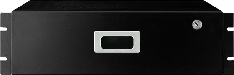 MONACOR RCS-53/SW 482-mm-Dokumentenschublade (19"), 3 HE